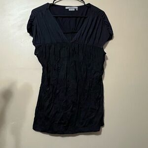 To the Max Black V-Neck Blouse